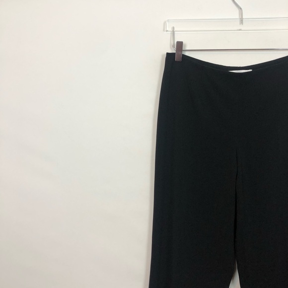 Les Copaines Black Wide Leg Casual Pant 8 - Picture 6 of 7